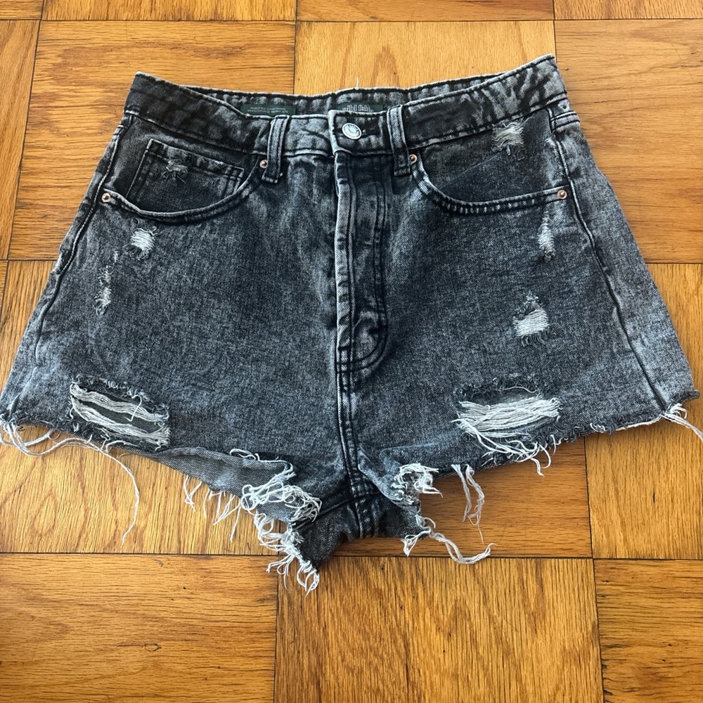 Wild Fable Black Distressed Jean Shorts